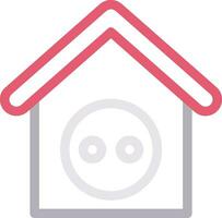 Home outline icon symbol vector image. Illustration of the house real estate graphic property design image