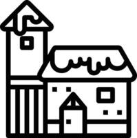 Home outline icon symbol vector image. Illustration of the house real estate graphic property design image