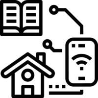 Home outline icon symbol vector image. Illustration of the house real estate graphic property design image