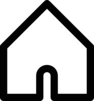 Home outline icon symbol vector image. Illustration of the house real estate graphic property design image