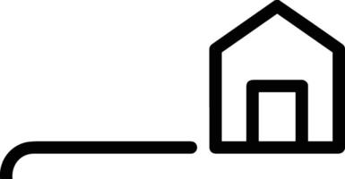 Home outline icon symbol vector image. Illustration of the house real estate graphic property design image