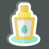 Sticker Mineral Spray. related to Cosmetic symbol. simple design editable. simple illustration vector