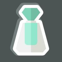 Sticker Perfume. related to Cosmetic symbol. simple design editable. simple illustration vector