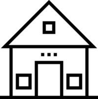 Home outline icon symbol vector image. Illustration of the house real estate graphic property design image