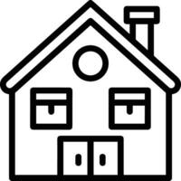 Home outline icon symbol vector image. Illustration of the house real estate graphic property design image