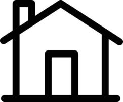 Home outline icon symbol vector image. Illustration of the house real estate graphic property design image