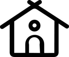 Home outline icon symbol vector image. Illustration of the house real estate graphic property design image