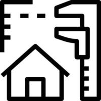 Home outline icon symbol vector image. Illustration of the house real estate graphic property design image