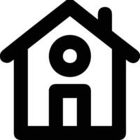 Home outline icon symbol vector image. Illustration of the house real estate graphic property design image