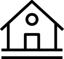 Home outline icon symbol vector image. Illustration of the house real estate graphic property design image