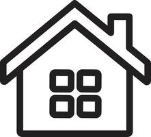 Home outline icon symbol vector image. Illustration of the house real estate graphic property design image