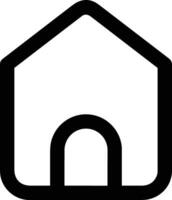 Home outline icon symbol vector image. Illustration of the house real estate graphic property design image