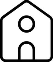 Home outline icon symbol vector image. Illustration of the house real estate graphic property design image