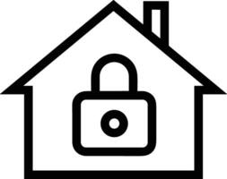 Home outline icon symbol vector image. Illustration of the house real estate graphic property design image