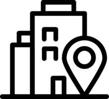 Home outline icon symbol vector image. Illustration of the house real estate graphic property design image