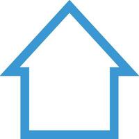 Home outline icon symbol vector image. Illustration of the house real estate graphic property design image