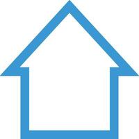 Home outline icon symbol vector image. Illustration of the house real estate graphic property design image