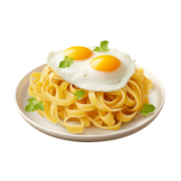 ai gegenereerd noodle ei voedsel png