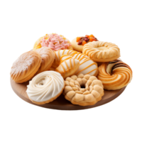 ai généré sucré biscuit nourriture dessert png