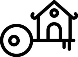 Home outline icon symbol vector image. Illustration of the house real estate graphic property design image