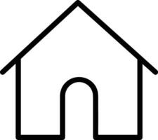 Home outline icon symbol vector image. Illustration of the house real estate graphic property design image