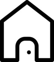 Home outline icon symbol vector image. Illustration of the house real estate graphic property design image