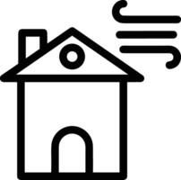 Home outline icon symbol vector image. Illustration of the house real estate graphic property design image