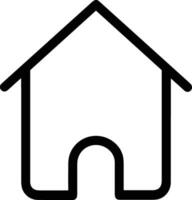 Home outline icon symbol vector image. Illustration of the house real estate graphic property design image