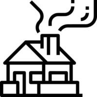 Home outline icon symbol vector image. Illustration of the house real estate graphic property design image