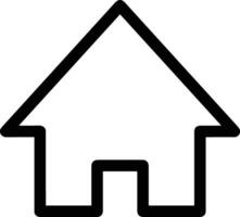 Home outline icon symbol vector image. Illustration of the house real estate graphic property design image