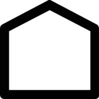 Home outline icon symbol vector image. Illustration of the house real estate graphic property design image