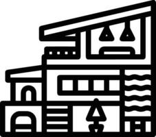 Home outline icon symbol vector image. Illustration of the house real estate graphic property design image