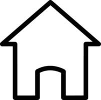 Home outline icon symbol vector image. Illustration of the house real estate graphic property design image