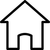 Home outline icon symbol vector image. Illustration of the house real estate graphic property design image