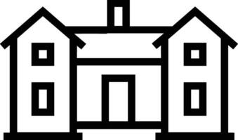 Home outline icon symbol vector image. Illustration of the house real estate graphic property design image