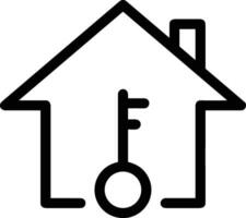 Home outline icon symbol vector image. Illustration of the house real estate graphic property design image