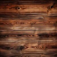 AI generated Brown wood background texture photo