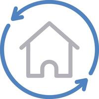 Home outline icon symbol vector image. Illustration of the house real estate graphic property design image