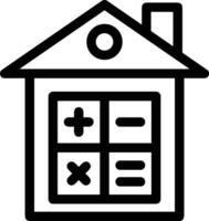 Home outline icon symbol vector image. Illustration of the house real estate graphic property design image