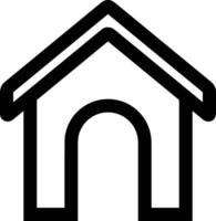 Home outline icon symbol vector image. Illustration of the house real estate graphic property design image