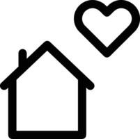 Home outline icon symbol vector image. Illustration of the house real estate graphic property design image