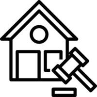 Home outline icon symbol vector image. Illustration of the house real estate graphic property design image