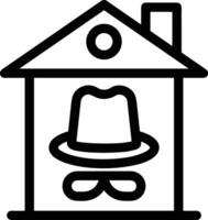 Home outline icon symbol vector image. Illustration of the house real estate graphic property design image