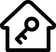 Home outline icon symbol vector image. Illustration of the house real estate graphic property design image