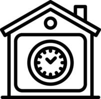 hogar contorno icono símbolo vector imagen. ilustración de el casa real inmuebles gráfico propiedad diseño imagen