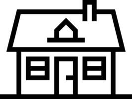 Home outline icon symbol vector image. Illustration of the house real estate graphic property design image