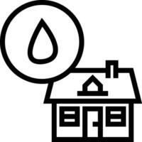 Home outline icon symbol vector image. Illustration of the house real estate graphic property design image