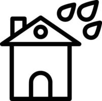 Home outline icon symbol vector image. Illustration of the house real estate graphic property design image