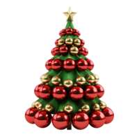 ai généré joyeux Noël arbre doux lisse éclairage png