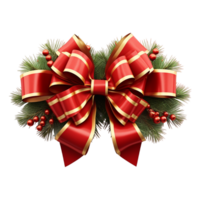 AI generated Christmas Tree Ribbon png